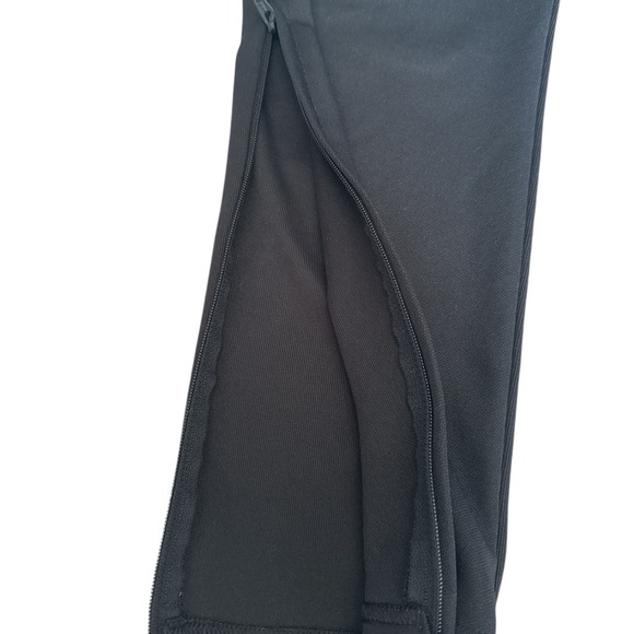 Adidas Athletic Striped Black Training Track Pants Women's Climacool - Picture 4 of 9